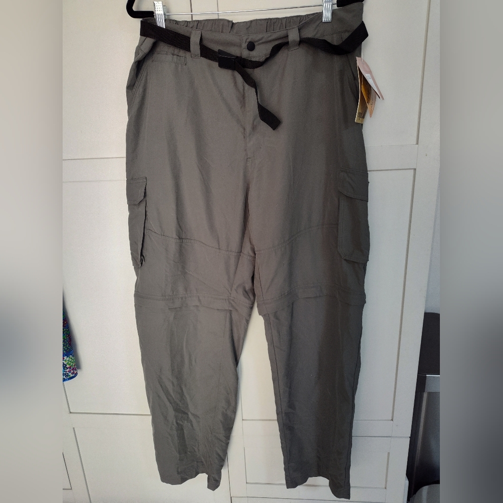 Rugged Exposure Men’s Pants Sz XL36-38 Sun Upf 30 Convertible Hiking Outdoor New